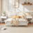 22.6" Tall End Side Tables, Nightstand, with Storage Drawer and Shelf 