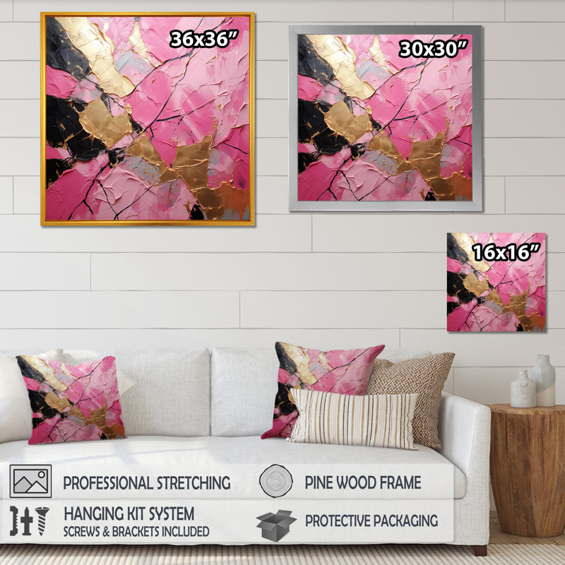 Art mural sur toile Minimalisme, H 24 po x l 24 po x P 1 po, Toile tendue