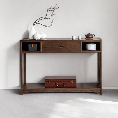 Nordic style minimalist solid wood console table