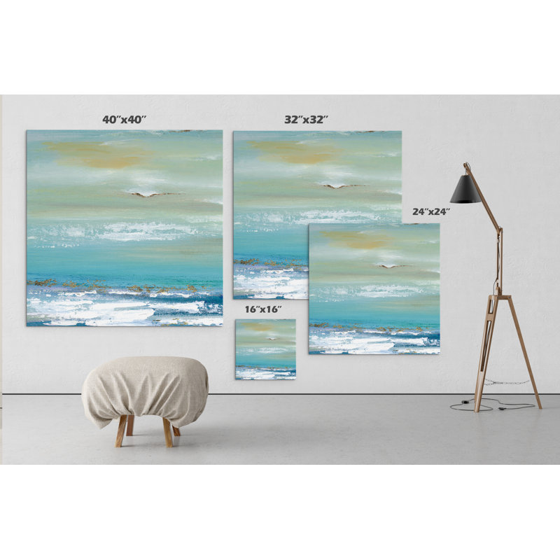 « lointain horizon detail i », reproduction de peinture à l’acrylique sur toile tendue, H 24 po x l 24 po x P 1,5 po