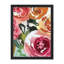 Rose et orange jardin rose fleur art mural impressions florales décoratives pour le salon chambre à coucher encadrée sur papier-93487620-93487621