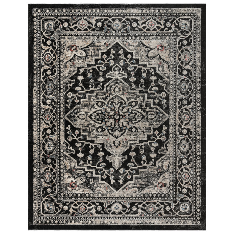 Tapis beige en polypropylène Maia Fluer, Rectangle 5 pi 3 po x 7 po