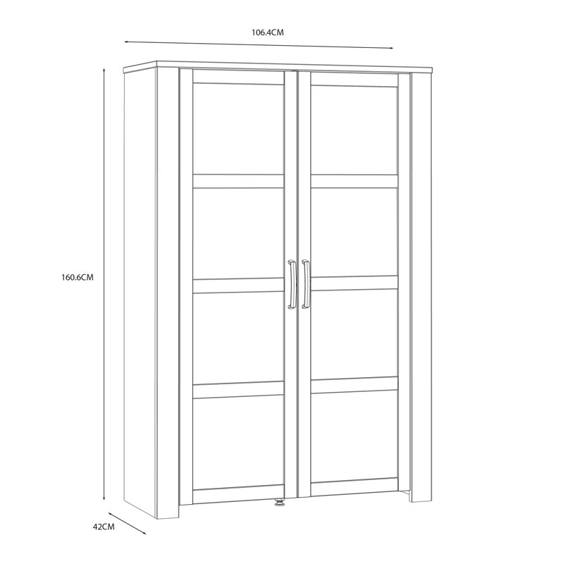 Ellefsen Display Cabinet, White