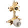 M-CORE 3-Series Mixing Valve With 2 Or 3 Function Integrated Transfer Valve With Crimp Ring PEX Connections And Stops