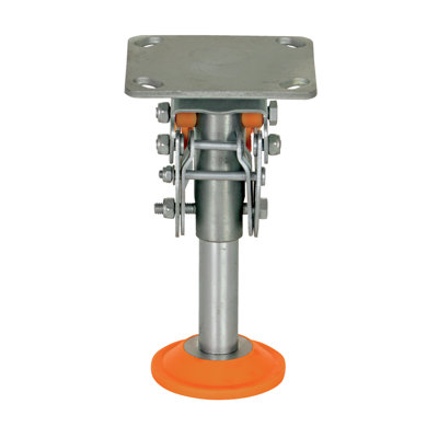 FLOOR LOCK STEEL/POLY 4-5/8 TO 5-3/4 IN