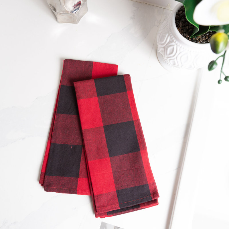 Serviette de thé buffalo check