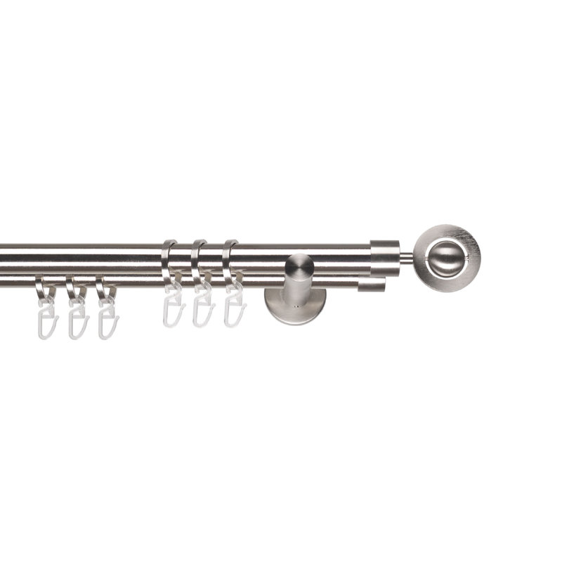 20cm Double Curtain Pole, 175cm