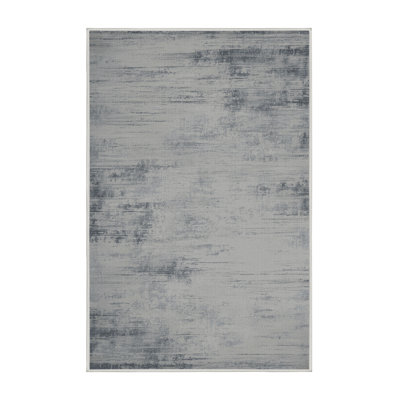 Machine Washable Abstract Green Area Rug