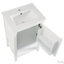 Meuble-lavabo de 20 po avec lavabo, porte à fermeture douce, support de rangement et tablette ouverte-116657548