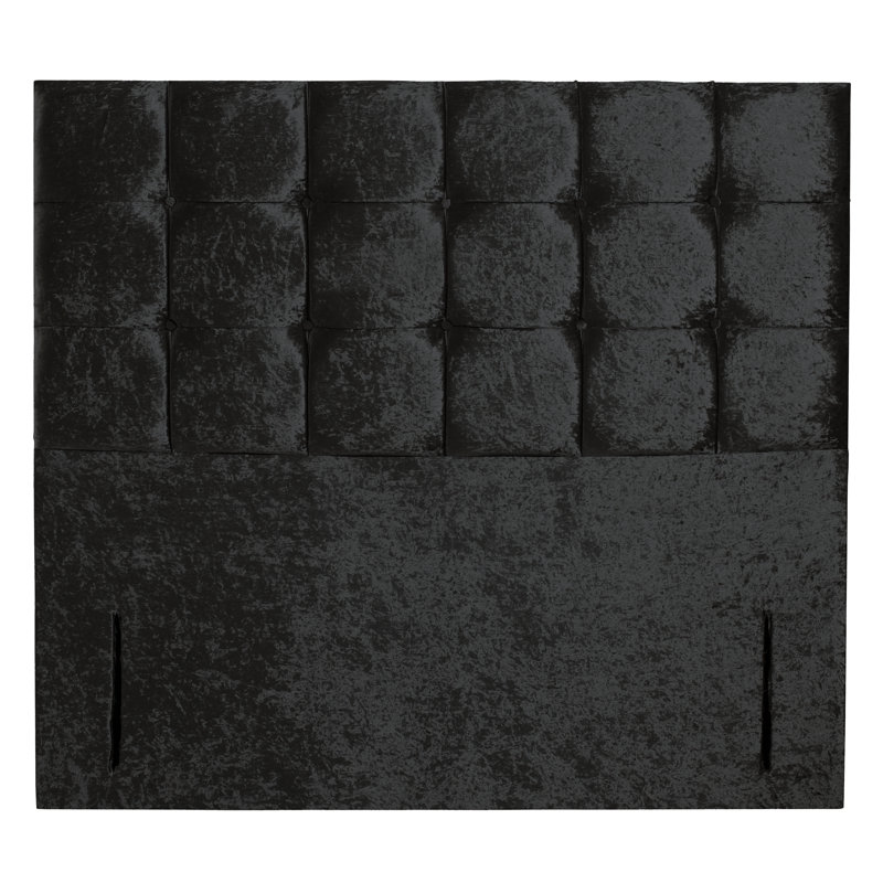 Barlow Upholstered Headboard, Black, Kingsize