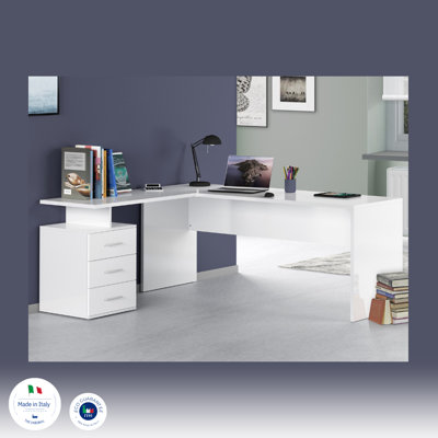Calderone L-Shaped Particle Board / Chipboard Executive Desk