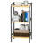 Vebreda 3-Tier Industrial Bookshelf, Rustic Wood and Metal Bookcase