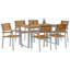 7 Piece Garden Dining Set Metal-1335245475
