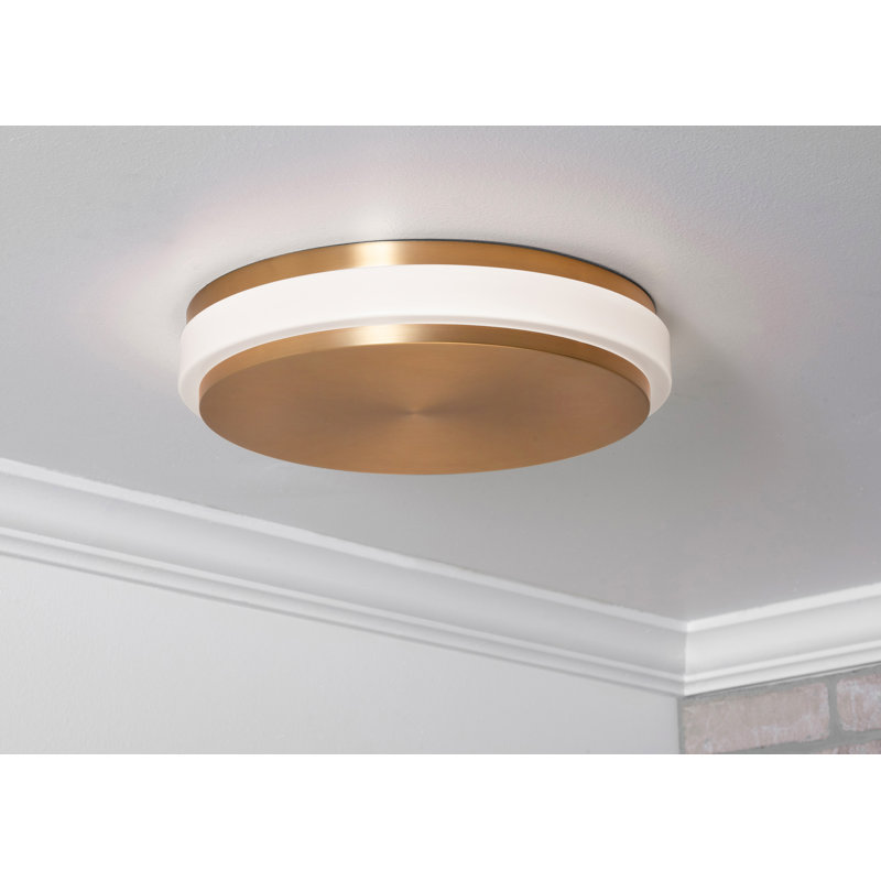 Eris 14'' LED Flush Mount, Light Antique Brass