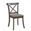 Table ronde moderne 5 pièces Mid-Century et 4 chaises rembourrées à dossier croisé-188407220-188407223