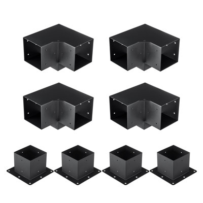 VEVOR Black Steel Hardware for Gazebo