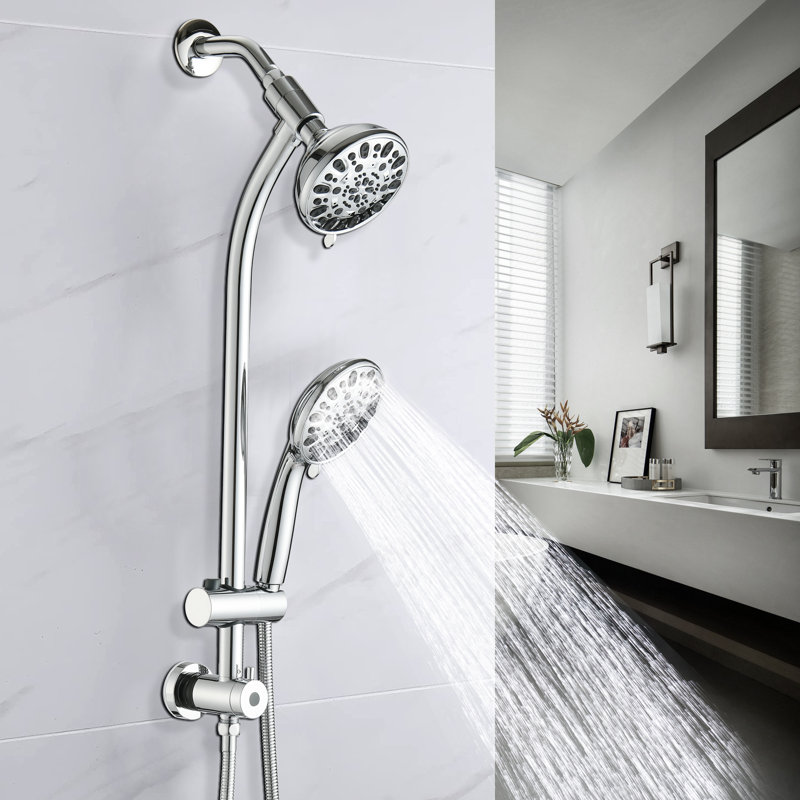 Rain Dual Shower Head 1.8 GPM GPM, Chrome