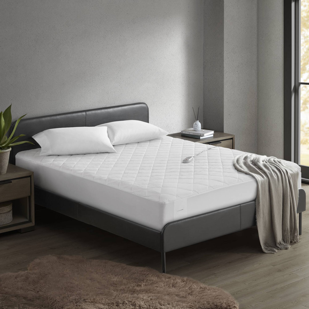 Embossed Microfiber Heated Mattress Pad Sharper Image