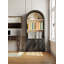 66.70 in 3-Tier Arched Bookcase with Storage