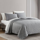 100% Lyocell Cotton Silky Soft Modern Contemporary Quilt Set