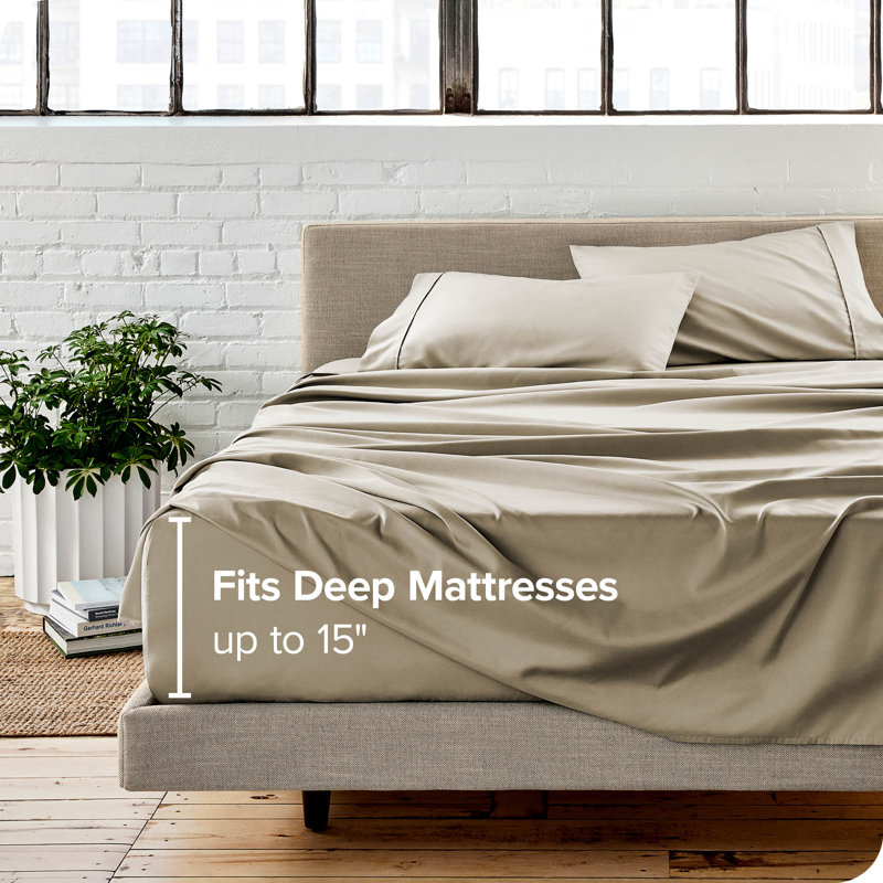 Bare Home Ultra-Soft Microfiber Sheet Set, Full Sheet Set+1 Fitted Sheet+2 Pillowcases, Dusty Rose