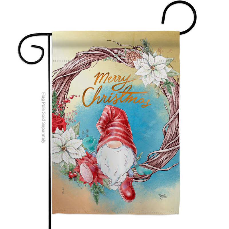Drapeau de jardin à 2 faces en polyester / mélange de polyester 18,5 x 13 po