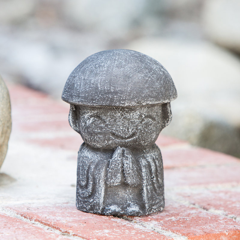 Statue de jardin méditant Jizo