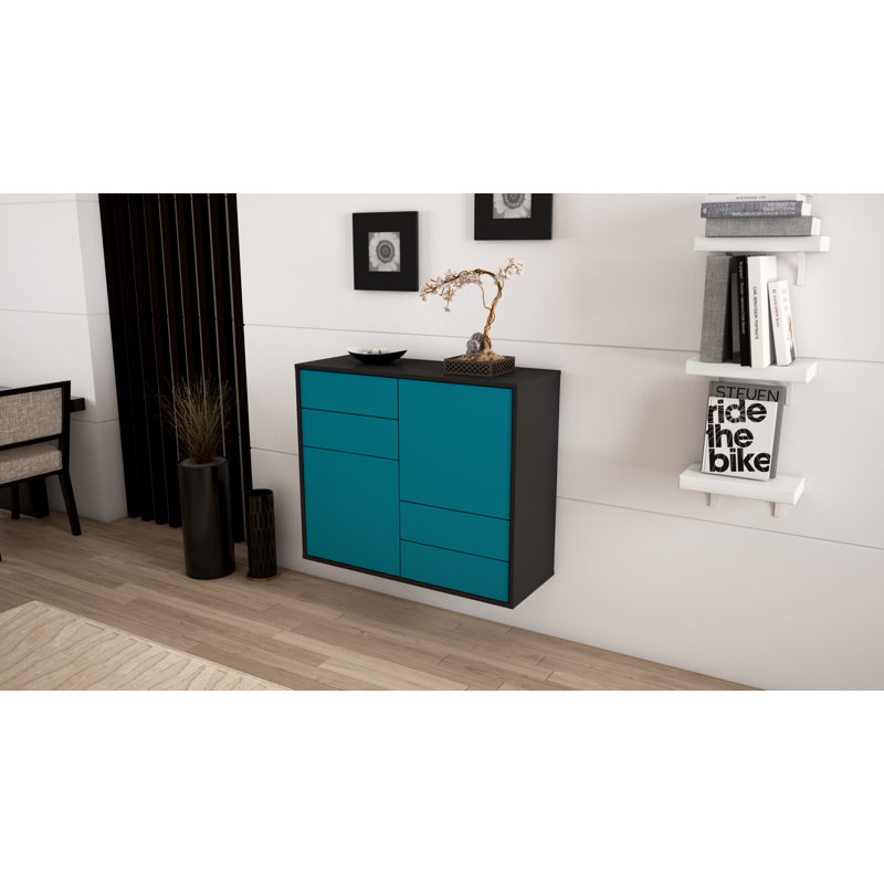 Rouleau 92cm Sideboard, Turquoise