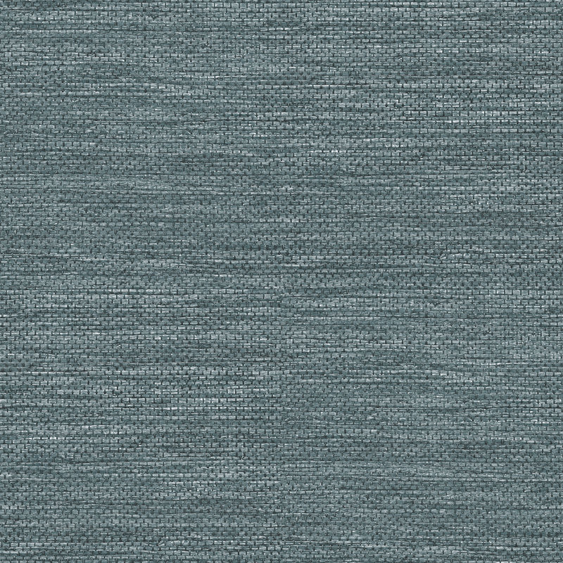Rouleau de papier peint texturé 33 pi x l 20,5 po Grasscloth, Bleu foncé