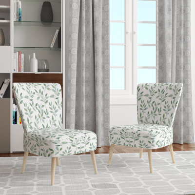 Chaise rembourrée Modern - Chaise d'appoint vert sauge