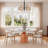 5-Piece Dining Set With Lazy Susan + 4 Chairs-295301731-295301734-269004205