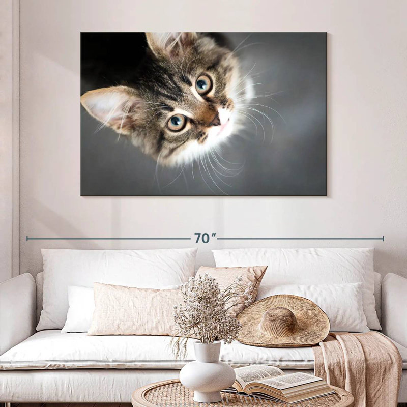 A Cat, 32" H x 48" W