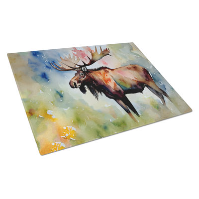 Moose Glass Cutting Board Large