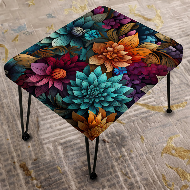 Repose-pieds Dahlia Mandalas