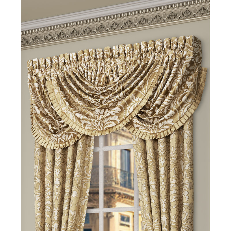 Aurelia Window Waterfall Valance, Gold