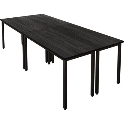 Boede Pivit 8FT Modular Rectangular Conference Table, Modern Seminar Table(Set of 4)