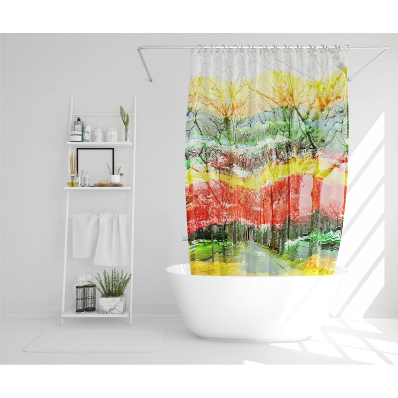Dimos Polyester Shower Curtain Set