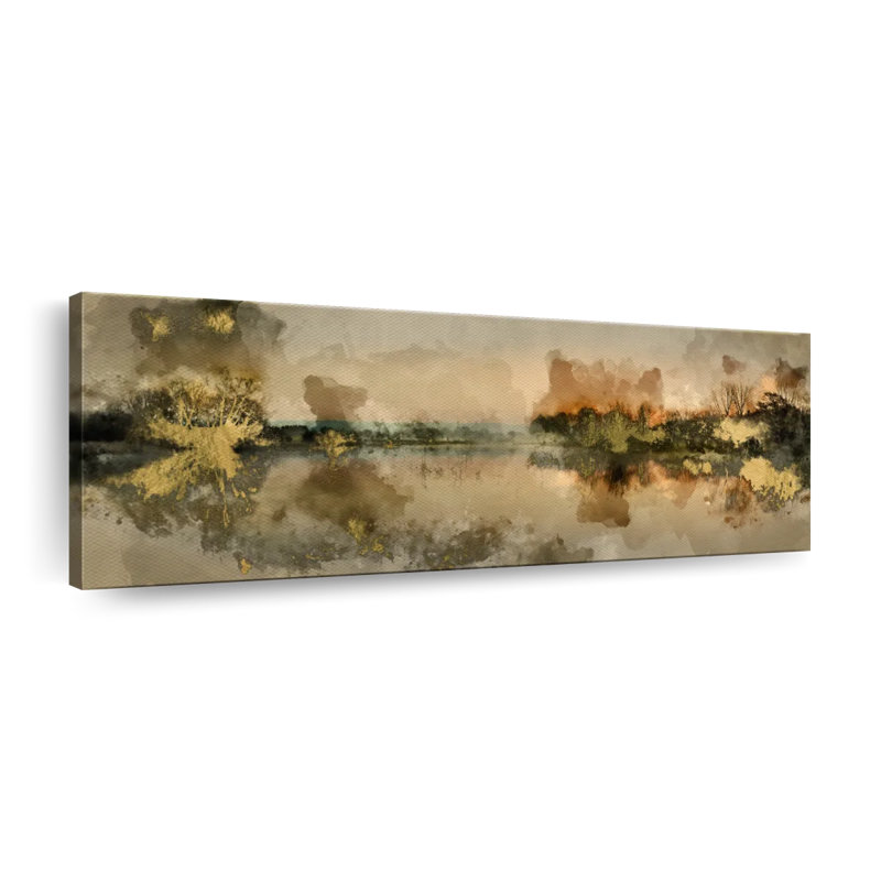 " Lake Canvas Print " by Anna LuxArt, 15" H x 45" W x 1.25" D