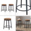Ensemble de 2 tabourets pivotants avec structure en métal-1983104582