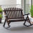 Double-Person Rustic Wooden Adirondack Rocking Chair