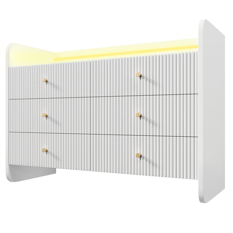 120cm W 6 - Drawer Chest of Drawers