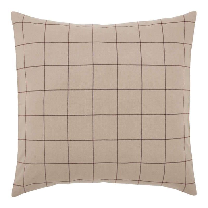 Cotton Blend Checkered Sham