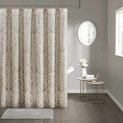 Odette Jacquard Single 72x72'' Shower Curtain