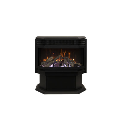Cassella Black Electric Fireplace