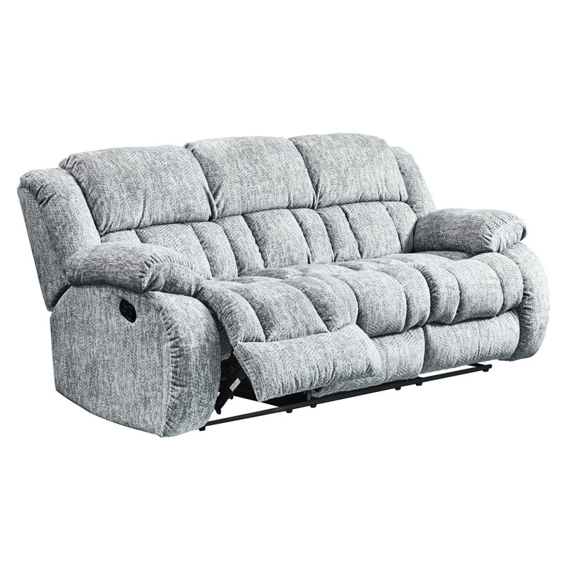 Gris inclinable - 100%, meubles à mécanisme manuel 40,51 po Largeur, chaise avant rembourrée, structure en bois