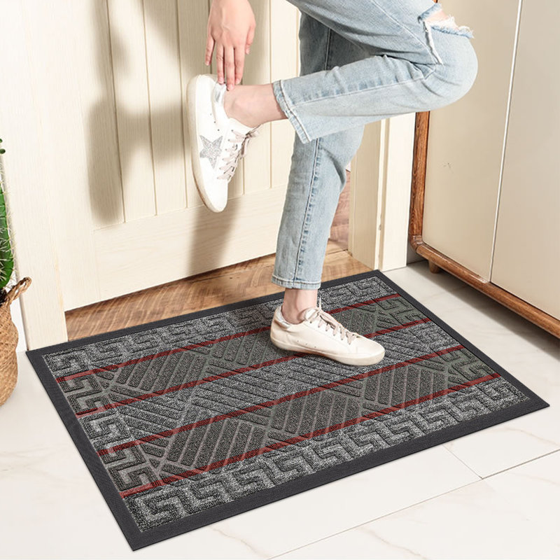 Paillasson Dujka, Gris multicolore, L 24 po x L 36 po