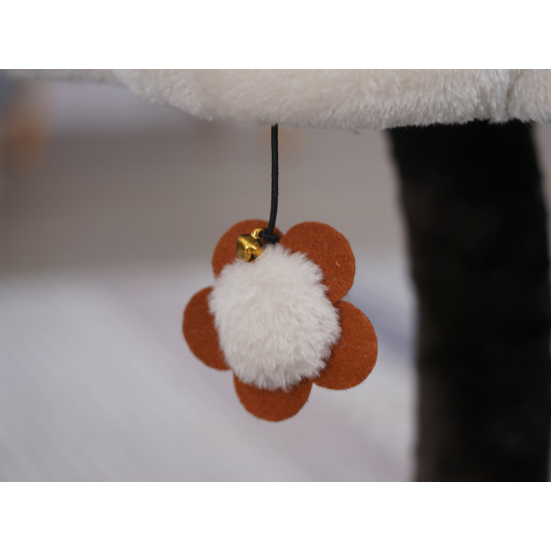 Catry 59" Floral Cat Tree with Scratching Post