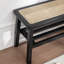 Banc en bois massif avec tablette Lund-569735217