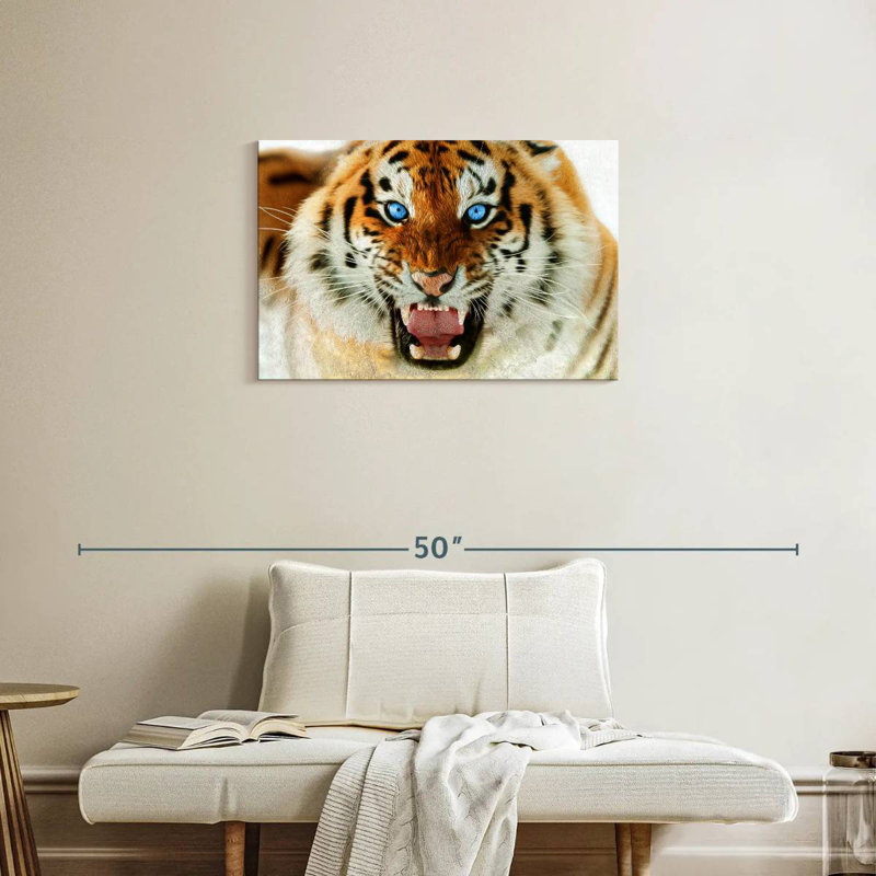Brampt Furious Tiger, 20" H x 30" W