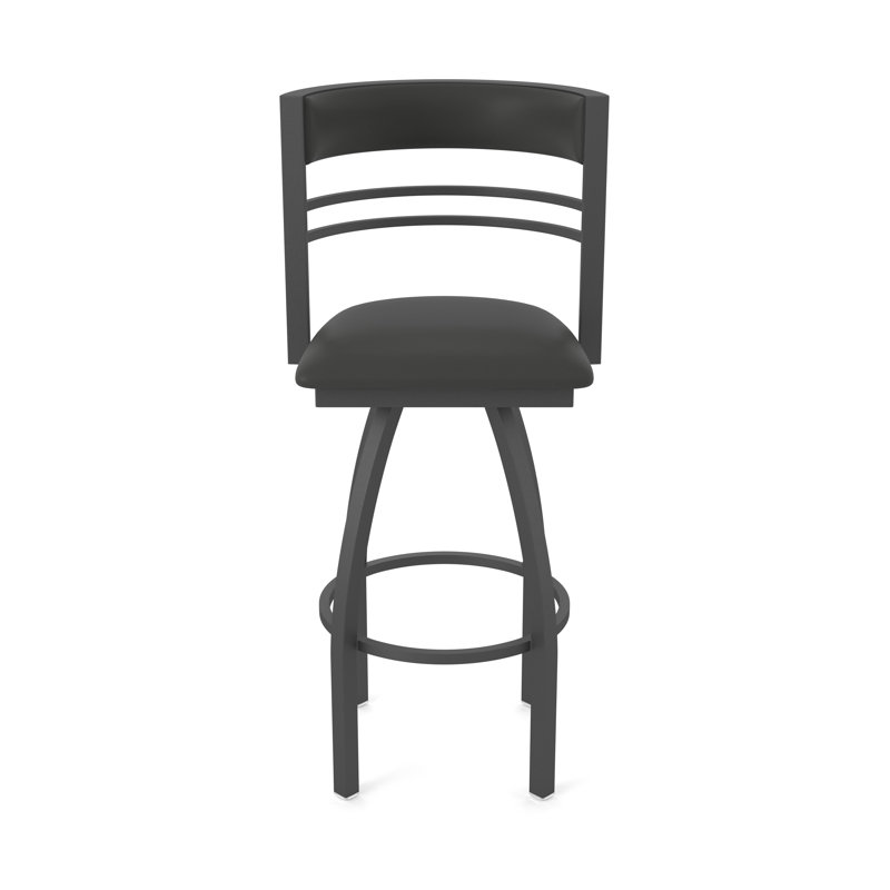 Hunter Swivel Stool, Étain, Tabouret de bar (siège d'une hauteur de 36 po), Vinyle - Fer Canter